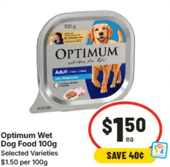 IGA Optimum Wet Dog Food offer