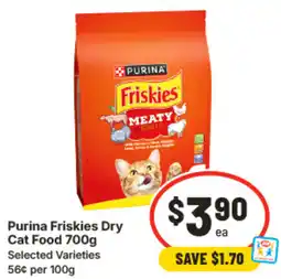 IGA Purina Friskies Dry Cat Food offer