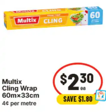 IGA Multix Cling Wrap offer