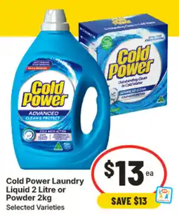IGA Cold Power Laundry Liquid or Powder offer