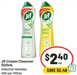 IGA Jif Cream Cleanser offer
