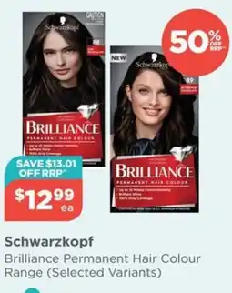 Your Local Pharmacy Schwarzkopf Brilliance Permanent Hair Colour Range offer