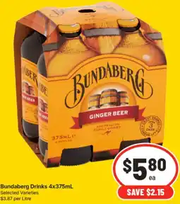 IGA Bundaberg Drinks offer