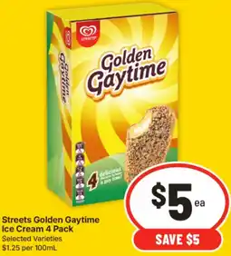 IGA Streets Golden Gaytime Ice Cream offer