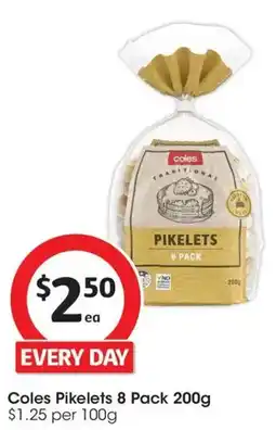 Coles Coles Pikelets 8 Pack offer