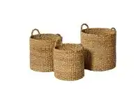 LivingStyles Chandni 3 Piece Woven Seagrass Basket Set offer