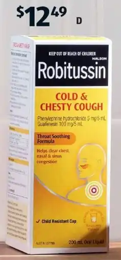 ALDI Robitussin Cold & Chesty Cough Syrup offer