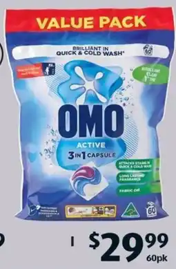 ALDI Omo Laundry Capsules offer