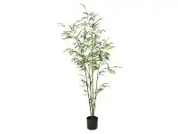 LivingStyles Potted Artificial Bamboo Tree, 120cm offer