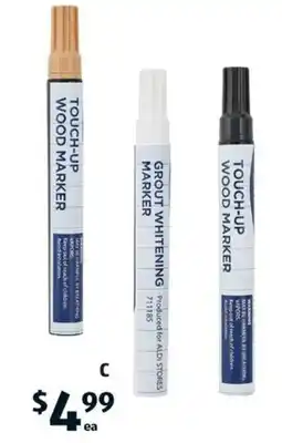 ALDI Wood Touch-Up or Grout Whitening Pens offer