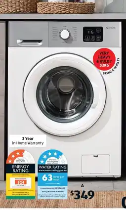 ALDI 8kg Front Load Washing Machine offer