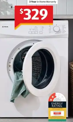 ALDI 7kg Vented Clothes Dryer offer
