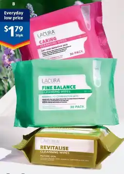 ALDI Lacura Cleansing Wipes offer