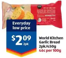 ALDI World Kitchen Garlic Bread offer