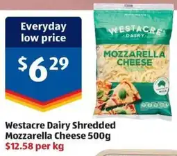 ALDI Westacre Dairy Shredded Mozzarella Cheese offer