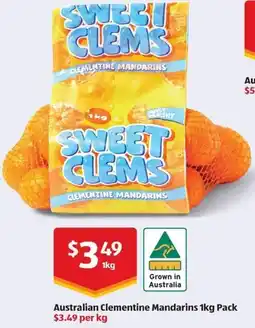 ALDI Australian Clementine Mandarins offer