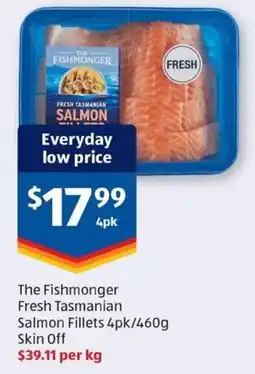 ALDI The Fishmonger Fresh Tasmanian Salmon Fillets offer