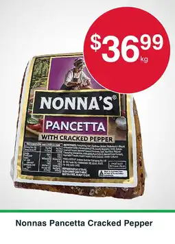 Australian Butchers Store Nonnas Pancetta Cracked Pepper offer