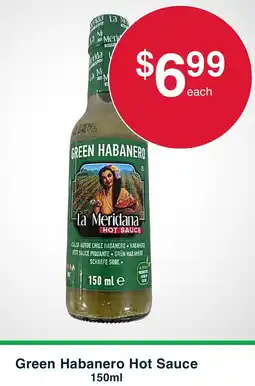 Australian Butchers Store Green Habanero Hot Sauce offer