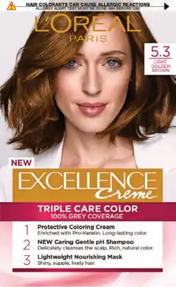 Priceline L'Oréal Paris Excellence Crème 5.3 Golden Brown (100% Grey Coverage) offer