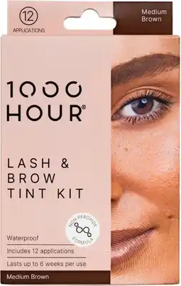 Priceline 1000HOUR Lash & Brow Plant Extract Dye Kit Medium Brown 1 Kit offer