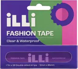 Priceline iLLi Fashion Tape Clear Strips offer