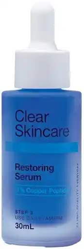 Priceline Clear Skincare Restoring Serum with 1% Copper Peptide offer