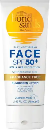 Priceline Bondi Sands Daily Moisturising Face SPF 50+ Sunscreen Lotion offer