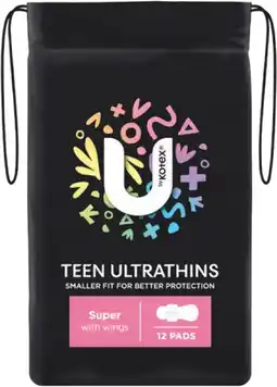 Priceline U By Kotex Teen Ultrathins Super With Wings offer