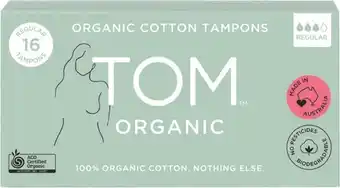 Priceline Tom Organic Regular Tampons offer