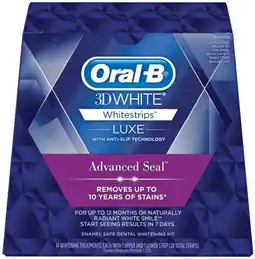Priceline Oral-B 3D White Whitestrips Luxe Advanced Seal Dental Whitening 1 Kit offer