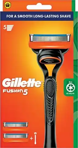 Priceline Gillette Fusion5 Razor 1 Handle + 2 Cartridges 3 Piece Set offer