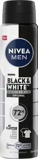 Priceline Nivea Men Black & White Invisible Original 72h Anti-Perspirant offer