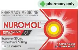 Priceline Nuromol Double Action Pain Relief 12 Tablets offer