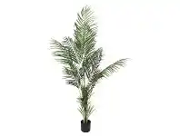 LivingStyles Potted Artificial Acrea Palm, 120cm offer