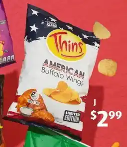 ALDI Thins Buffalo Wings Chips offer