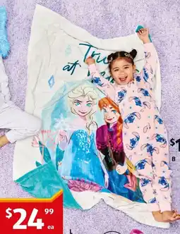 ALDI Licensed Fleece Blanket offer