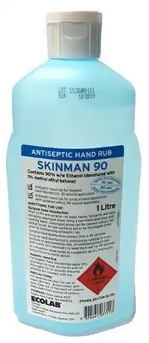 Henry Schein Ecolab SKINMAN 90 Antiseptic Surgical Hand Rub Bottle offer
