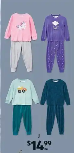ALDI Childrens Winter PJ Set offer