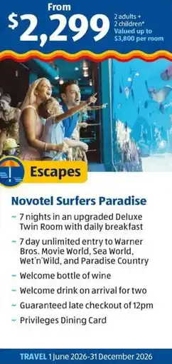 ALDI Novotel Surfers Paradise offer