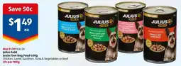 ALDI Julius Gold Grain Free Dog Food offer