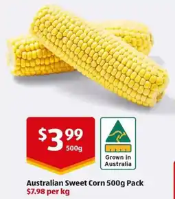 ALDI Australian Sweet Corn Pack offer