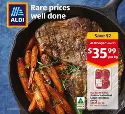 ALDI Jindurra Station Beef Scotch Fillet Steak offer