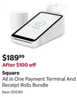 Costco Square All In One Payment Terminal And Receipt Rolls Bundle offer