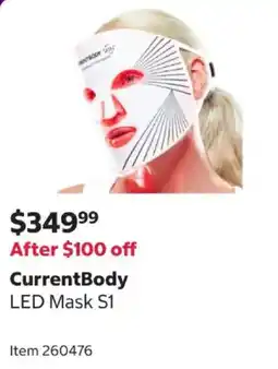 Costco Currentbody led mask s1 offer