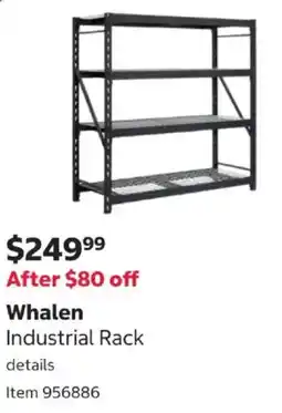 Costco Whalen Industrial Rack offer