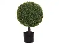 LivingStyles Potted Artificial Tea Leaf Topiary, Ball, 61cm offer