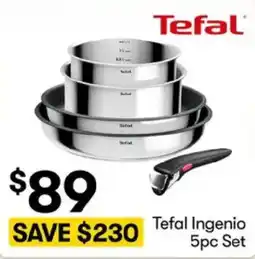 BIG W Tefal Ingenio 5pc Set offer