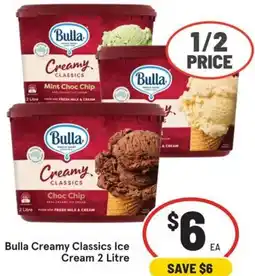 IGA Bulla Creamy Classics Ice Cream offer