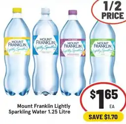 IGA Mount Franklin Lightly Sparkling Water offer